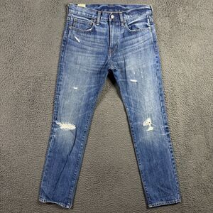 J Crew Jeans Mens 30x30 Blue 484 Slim Fit Medium Wash Kaihara Denim Pants